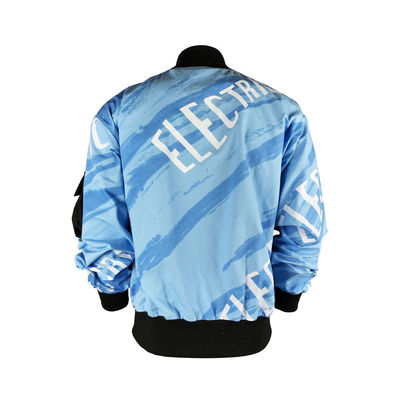 Knitted Fabric Wind-Stop Plus Size Customised Design Sport Running Windbreaker for Men