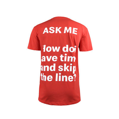 Dining Room Worker Uniform with Soft and Breathable 100% Polyester Shirts in Red Color