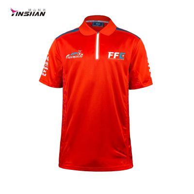 Cotton/Polyester Fabric Custom Logo Polo Shirt Essential for Motorcycle Teamwear Needs