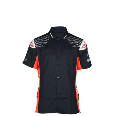 Customized Logo Printing Big and Tall Men's Short Sleeve Racing Motorcycles Shirt