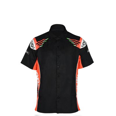 Customized Logo Printing Big and Tall Men's Short Sleeve Racing Motorcycles Shirt