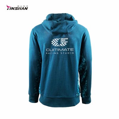Zipper-up Hooded Custom Sport Hoodies for Men in Comfortable Fabric