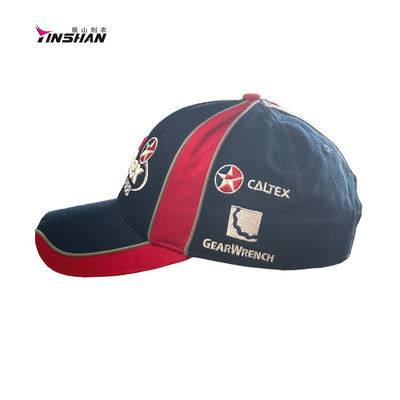 Motors Racing Team Multicolor Spring Cotton Baseball Cap with Embossed Printing Style