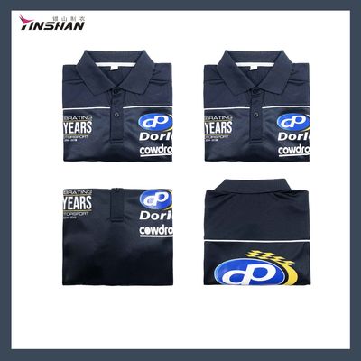 Custom Logo 100% Polyester F1 Car Racing Motorcycles Polo Shirts for Sports Wear