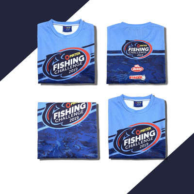 Quick Dry Performance Polyester Fabrics Custom Long Sleeve Sublimation Fishing Jerseys