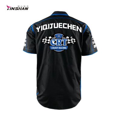 Customized Printing Methods QUICK DRY Racing Motorcycles Short Sleeve Shirt for Sports