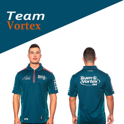 Cotton/Poly Motorcycle Team Sportswear Pit Crew Racing Polo Shirt for Motocross Fans