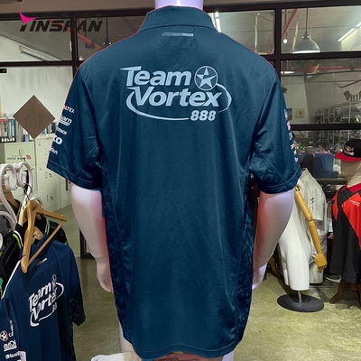 Cotton/Poly Motorcycle Team Sportswear Pit Crew Racing Polo Shirt for Motocross Fans