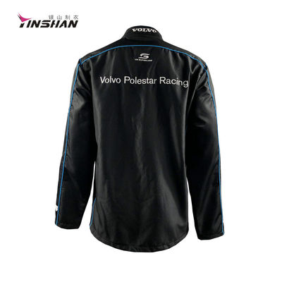 Custom Logo Windproof and Water Proof F1 Racing Jacket for Men 100% Polyester Material