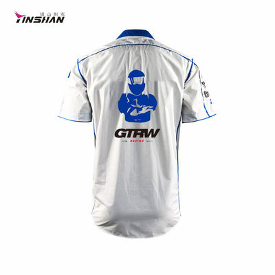 Custom Request Printing Sublimation Men's Racing T-shirt with Customized Color Design
