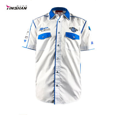 Custom Logo Design Embroidered F1 MotoGP Moto Shirts Printing Custom Request Printing