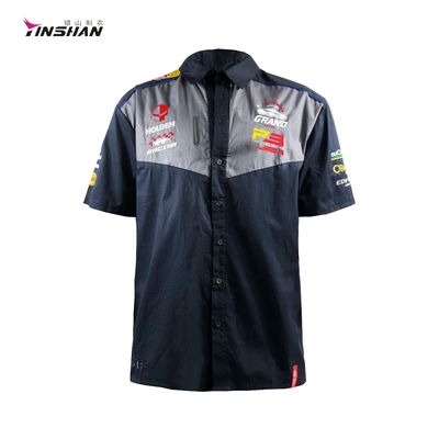 Custom Logo Design Embroidered F1 MotoGP Moto Shirts Printing Custom Request Printing