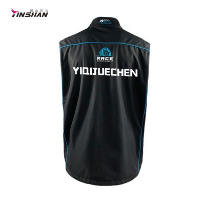 Breathable Custom Printed Polyester Vest for Motorcycle and Racing Team