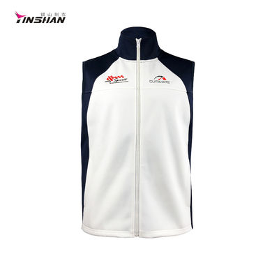Unisex S/M/L/XL Custom Team Cotton Spandex Softshell Sleeveless Baseball Vest Designs