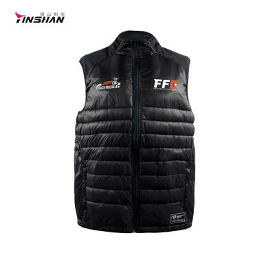 Custom Racing Teamwear Printed Logo Design Sports Vests in Black for S/M/L/XL Sizes