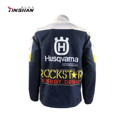 100% Polyester Teamwear F1 Racing and Motorcycle Jacket with Custom Printing Methods