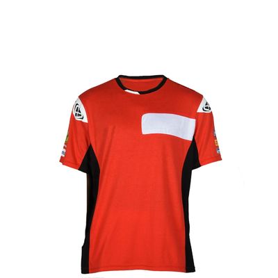 Custom Logo Design Sports Wear T-Shirts made with Wicking Fabric and 100% Cotton