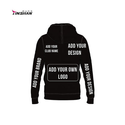 Custom Sportswear Sublimation Print Pit Crew Racing Men's Hoodies with V-neck Collar