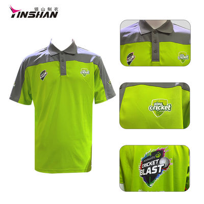 Top Fully Customise Club Cricket Jersey for Men's Pit Crew Shirt Custom Polo Shirt
