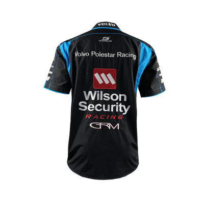 Customize Logo Acceptable Polyester Elastane Sports Shirts for Racing Car Jacket