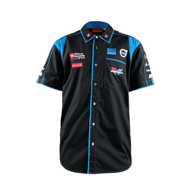 Customize Logo Acceptable Polyester Elastane Sports Shirts for Racing Car Jacket