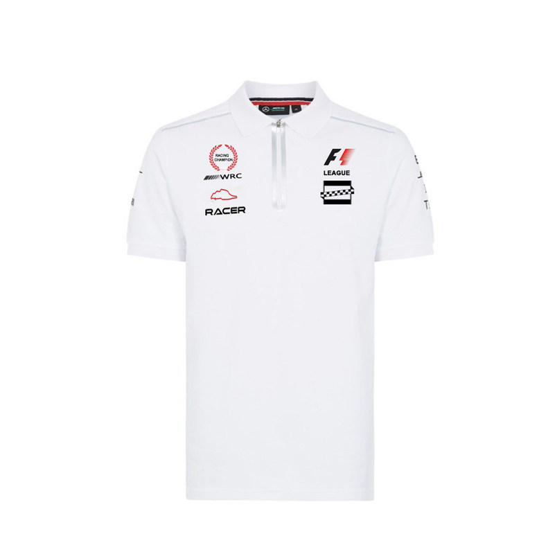 Custom Design Embroidery Sublimate Downhill White T Shirt for Motorcycle Auto Racing