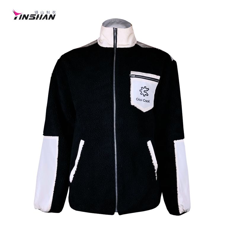 NO Hooded Custom Logo Nylon Elastane Women's Sport Jacket for Polyester/Nylon Fabric