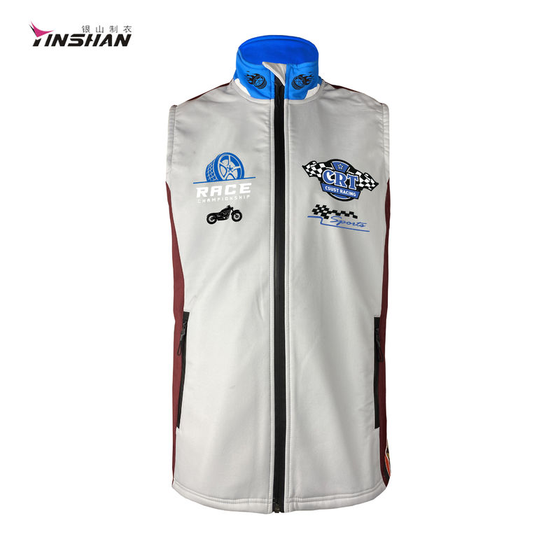 Running and Cycling Cotton Poly Custom Lightweight Motorcycle Racing Sleeveless Shirts