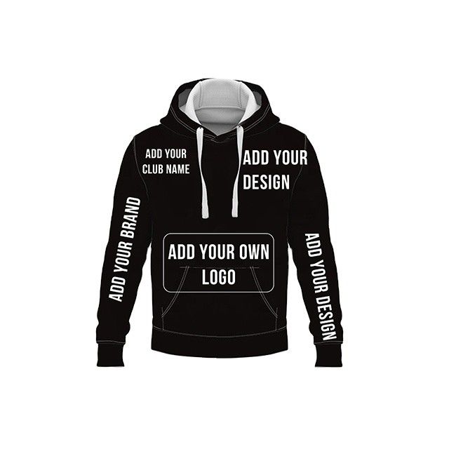 Custom Sportswear Sublimation Print Pit Crew Racing Men's Hoodies with V-neck Collar